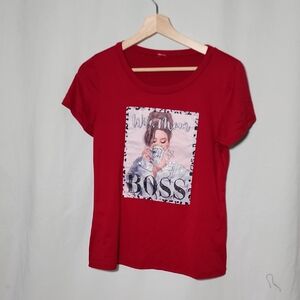 Source Unknown Red Graphic Tee